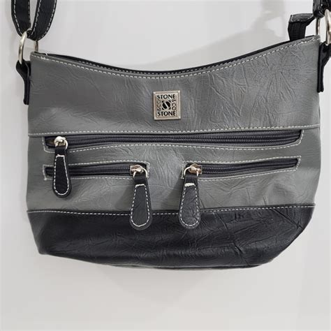 Stone Co Bags Stone Co Nancy Leather Boat Bottom Hobo Bag Gray