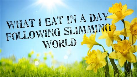 Wiat Following Slimming World Day Of The Day