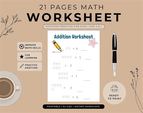 preschool kindergarten math worksheets counting tracing addition