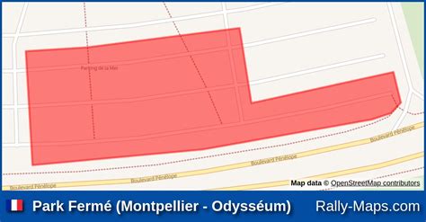 Park Ferm Montpellier Odyss Um Stage Map Crit Rium Des C Vennes