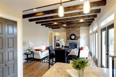 Фальшбалки на потолок - 45 фото