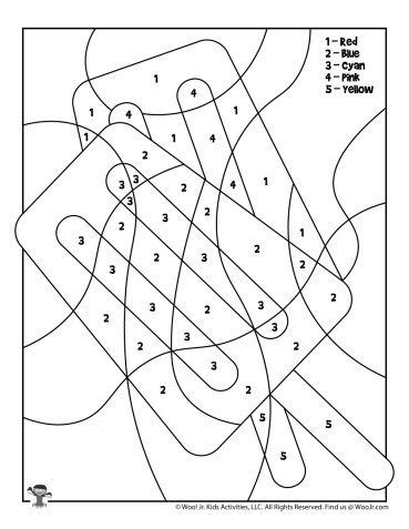 Popsicle Color By Number Coloring Page Artofit