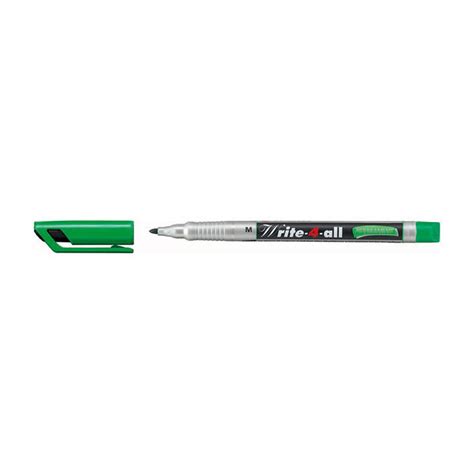 Stabilo Write 4 All Permanent Marker Medium Green