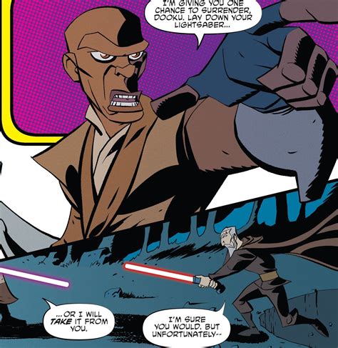 Darth Sidious Vs Mace Windu Comic