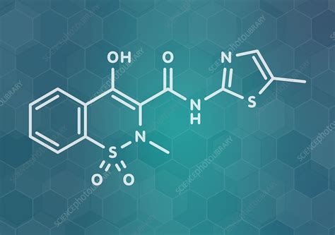 Meloxicam Nsaid Drug Molecule Illustration Stock Image F0283281