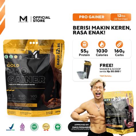 Jual Muscle First Pro Gainer 12lbs 5400gr Mass Gainer Penambah Berat