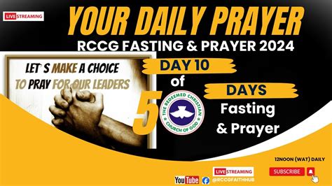 Day Rccg Days Of Prayer Fasting Pst Olumide Odesanya