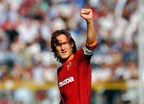 Francesco Totti As Roma Asr Captain Rome Red Yellow Football Football