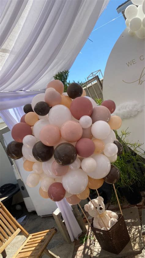 Teddy Bear Themed Baby Shower Hot Air Balloon Decorations