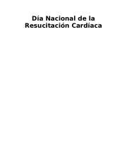 Día Nacional de la Resucitación Cardíaca docx Día Nacional de la