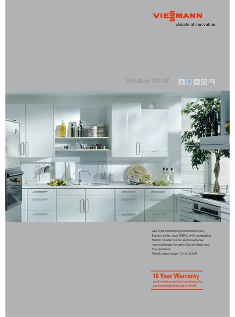 VIESSMANN VITODENS 100-W SPECIFICATIONS Pdf Download | ManualsLib