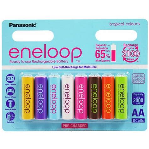 Overview: All eneloop batteries; 2005-2020