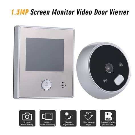 Ammoon Peephole Viewer Doorbell Door Eye Camera 2 8 Inch 2 8 Inch Color