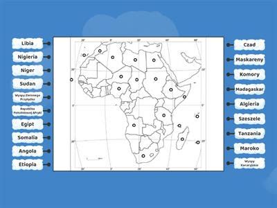 Mapa Kraje Afryki Materia Y Dydaktyczne