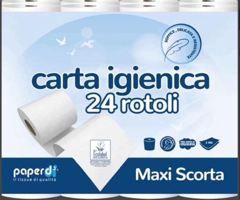 CARTA IGIENICA BAULETTO 244 ROTOLI PURA CELL 2 V 96 ROTOLI PAPERDI