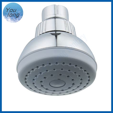 Small Mini Round White Abs Plastic Bathroom Overhead One Function Head