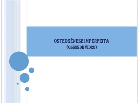 Curso Online de Osteogênese Imperfeita Buzzero