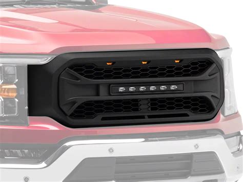 F Armor Upper Replacement Grille With Led Off Road Lights Black