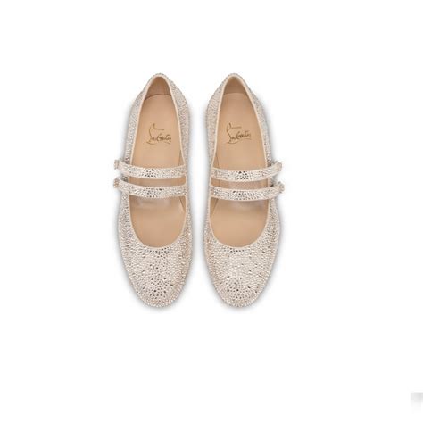 Christian Louboutin Sweet Jane Strass Nude 2 For Women 3240418N286