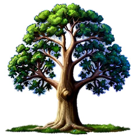Download Majestic Oak Trees Png 05042024