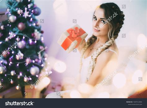Sexy Girl Two Pigtails Lingerie Covered Stock Photo Shutterstock