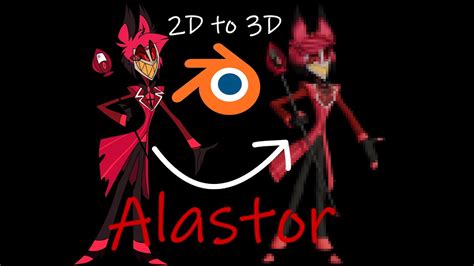 Alastor Pose Timelapse Blender Youtube