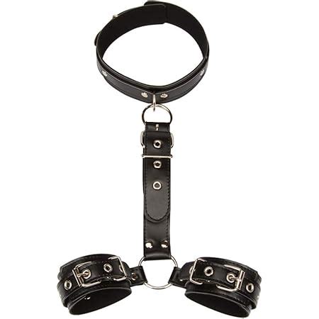 Amazon Neck To Wrist Bondage Restraints Set With Patch Bdsm Sex Restraints Kit Handcuffs