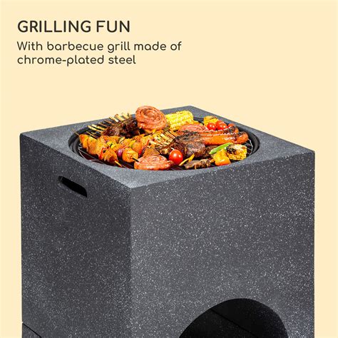 Blumfeldt Monolith Bras Ro Avec Grill Mat Riau Mgo Magnesium