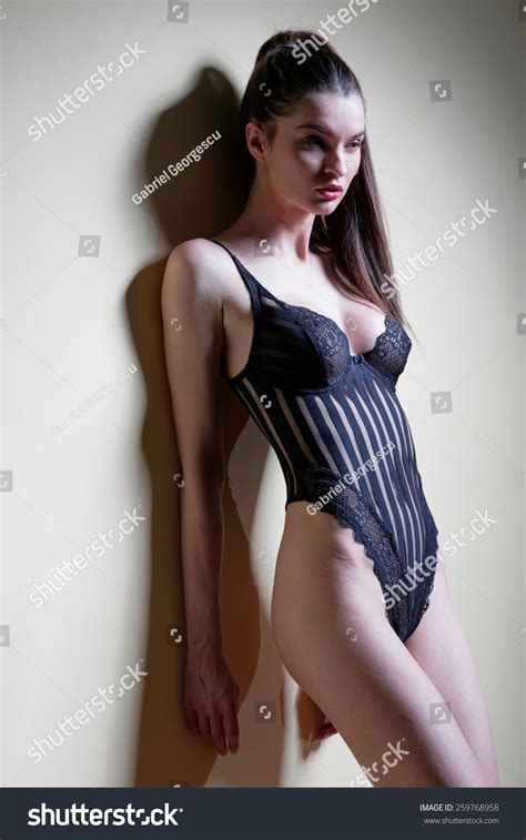 Fashion Portrait Beautiful Brunette Woman Sexy Stock Photo Shutterstock