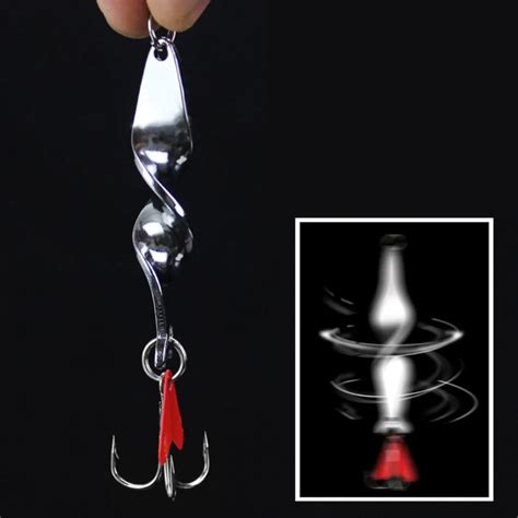 2018 Outdoor Spoon Fishing Lure Silver Metal Fake Fishing Bait Spinner