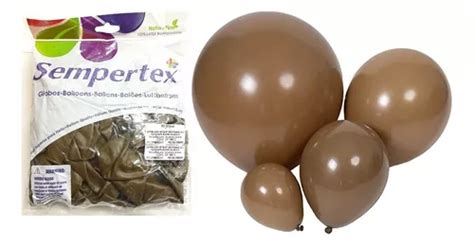 100 Globos Cafe Fashion 9 Sempertex Latex MercadoLibre