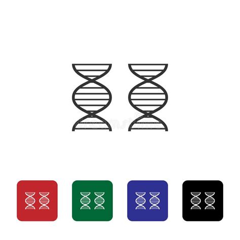 Genoma Icono Del Vector De La Dna Ejemplo Simple Del Elemento Del