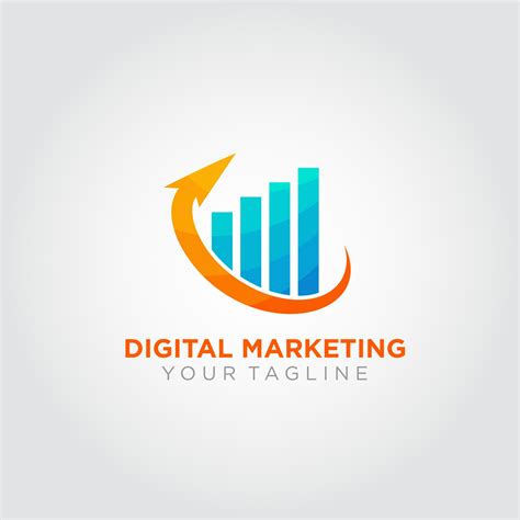digital marketing logo design vector suitable   business logo