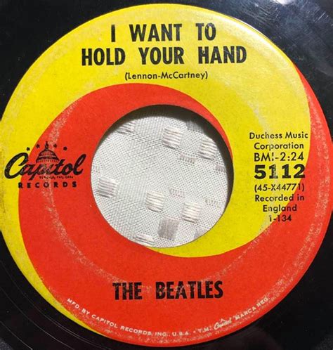 The Beatles I Want To Hold Your Hand I Saw Her Standing There