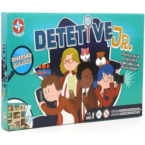 Detetive Júnior - Jogo Tabuleiro Detetive Júnior Estrela - Colorido | Netshoes