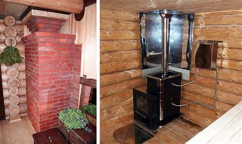 Печь каменка с баком для воды