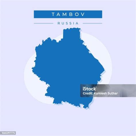vector illustration vector  tambov map russia stock illustration  image