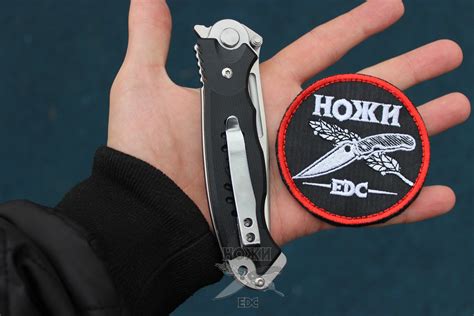 Складной нож НОКС Офицерский 2М (Д2) c клинком из стали D2, рукоять G10 ...