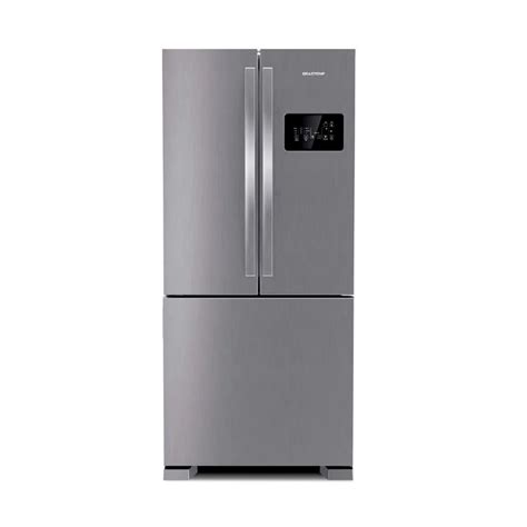Brastemp 7kg Antiga - Geladeira Brastemp 554L Painel Digital Frost Free 3 Portas Inox BRO85AK