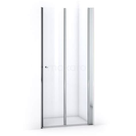 Zircon Comfort Douchedeur 90 Cm Chroom Helder Glas Vouwdeur S2892