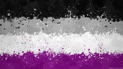 Asexual Flag Wallpaper Grungy Splatter By Garyckarntzen On Deviantart