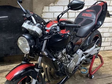 Купить б у Honda CB 600F Hornet карбюратор 6 передач в Икше чёрный naked bike 2003 года на