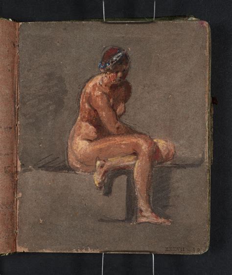 Joseph Mallord William Turner A Seated Female Nude Wearing A Turban J M W Turner