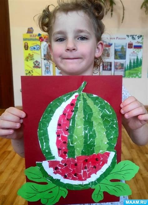 Детский мастер-класс по обрывной аппликации «Арбуз» (20 фото ...