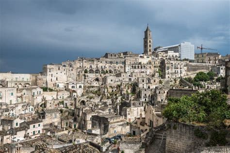 Citt Antica Di Matera Sassi Di Matera Basilicata Italia Fotografia