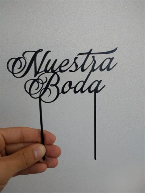 Descargar Archivo Stl Topper Nuestra Boda Modelo Para Imprimir En D My Xxx Hot Girl