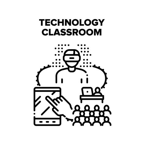 Technology Classroom Vector Concept Illustration 17607198 Vector Art At