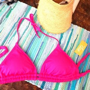 Kona Sol Swim Nwt Hot Pink Bikini Top Poshmark