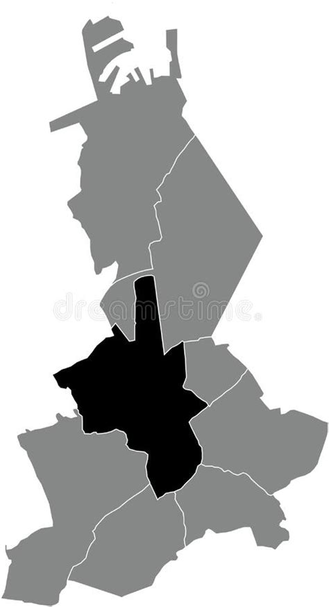 Locator Map Of The Bruges City Bruges Stock Vector Illustration Of
