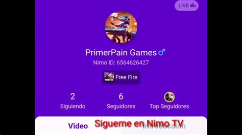 ESTE ES MI CANAL DE NIMO TV APÓYAME CON UN SEGUIR Y SEGUIR CRECIENDO